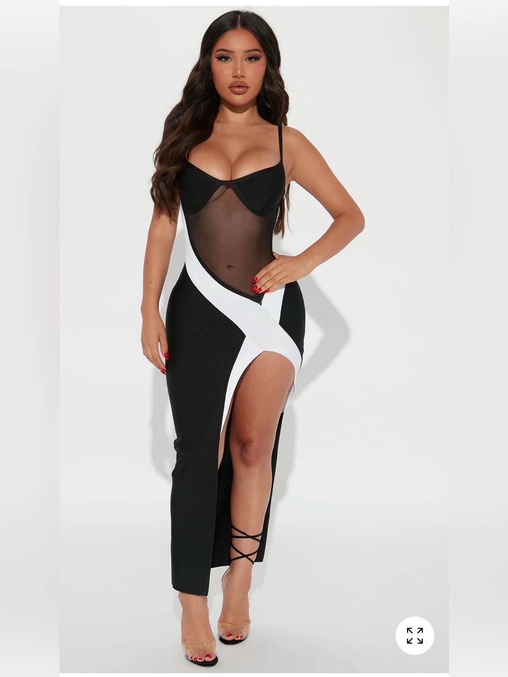 Black & White Bandage Dress